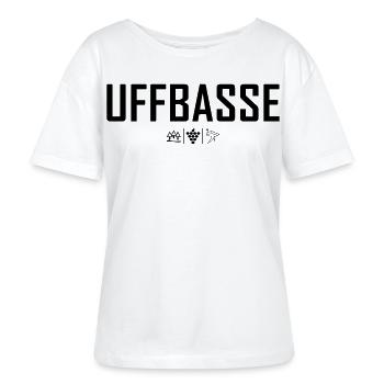 Uffbasse - Stanley/Stella Relaxed Rundhals Frauen Bio-T-Shirt SERENA - Weiß - Vorne - Anna (173cm)