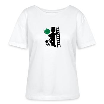 Schornsteinfeger - Stanley/Stella Relaxed Rundhals Frauen Bio-T-Shirt SERENA - Weiß - Vorne - Anna (173cm)