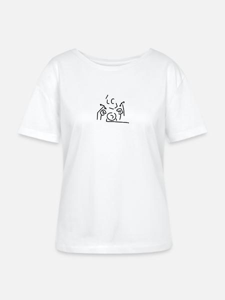 schlagzeuger - Stanley/Stella Relaxed Rundhals Frauen Bio-T-Shirt SERENA - Weiß