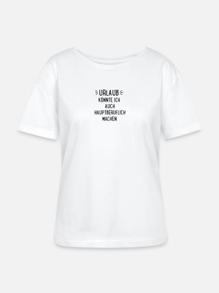 Urlaub - Stanley/Stella Relaxed Rundhals Frauen Bio-T-Shirt SERENA - Weiß