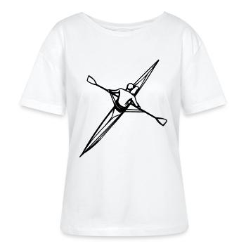 Rower - Stanley/Stella SERENA Relaxed Women’s Organic Round Neck T-shirt - white - Front - Anna (173cm)