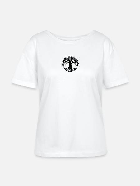 Yggdrasil - Stanley/Stella Relaxed Rundhals Frauen Bio-T-Shirt SERENA - Weiß