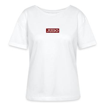 Judo - Stanley/Stella Relaxed Rundhals Frauen Bio-T-Shirt SERENA - Weiß - Vorne - Anna (173cm)