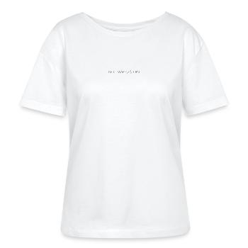 Nett war gestern - Stanley/Stella Relaxed Rundhals Frauen Bio-T-Shirt SERENA - Weiß - Vorne - Anna (173cm)