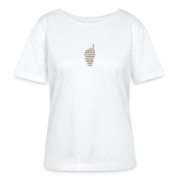 corse - Stanley/Stella SERENA Relaxed Women’s Organic Round Neck T-shirt - white - Front - Anna (173cm)
