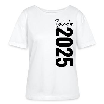 Bachelor 2025 - Stanley/Stella Relaxed Rundhals Frauen Bio-T-Shirt SERENA - Weiß - Vorne - Anna (173cm)