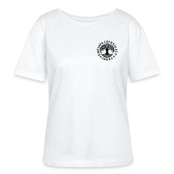 Yggdrasil - Stanley/Stella Relaxed Rundhals Frauen Bio-T-Shirt SERENA - Weiß - Vorne - Anna (173cm)