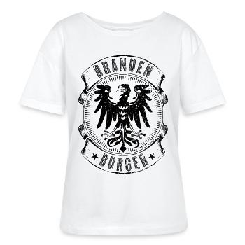 Brandenburg Brandenburger - Stanley/Stella Relaxed Rundhals Frauen Bio-T-Shirt SERENA - Weiß - Vorne - Anna (173cm)