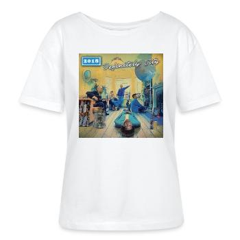 Manchester City parody - Definitely City - Stanley/Stella SERENA Relaxed Women’s Organic Round Neck T-shirt - white - Front - Anna (173cm)