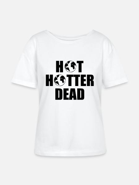 Hot hotter dead - Stanley/Stella Relaxed Rundhals Frauen Bio-T-Shirt SERENA - Weiß