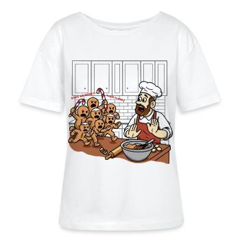 Süße Freiheit - Stanley/Stella Relaxed Rundhals Frauen Bio-T-Shirt SERENA - Weiß - Vorne - Anna (173cm)