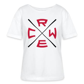 X Crew Logo - Stanley/Stella Relaxed Rundhals Frauen Bio-T-Shirt SERENA - Weiß - Vorne - Anna (173cm)