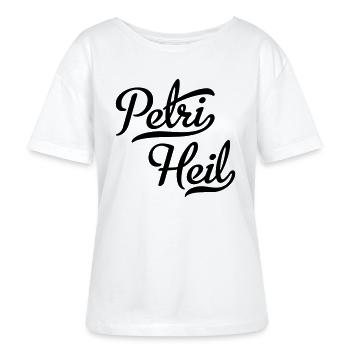 Petri Heil - Stanley/Stella Relaxed Rundhals Frauen Bio-T-Shirt SERENA - Weiß - Vorne - Anna (173cm)