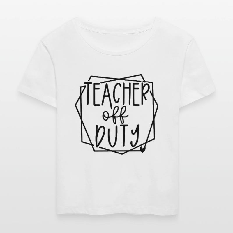 Teacher Off Duty Fun Relaxation Time Design Stanley/Stella SERENA Relaxed Women’s Organic Round Neck T-shirt