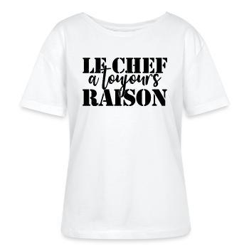 Chef is always right - Stanley/Stella SERENA Relaxed Women’s Organic Round Neck T-shirt - white - Front - Anna (173cm)