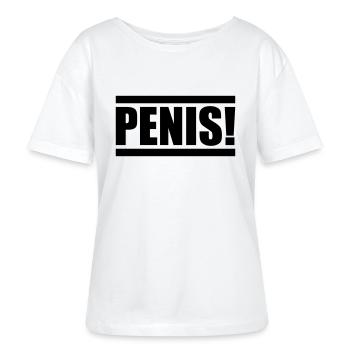 penis design - Stanley/Stella Relaxed Rundhals Frauen Bio-T-Shirt SERENA - Weiß - Vorne - Anna (173cm)