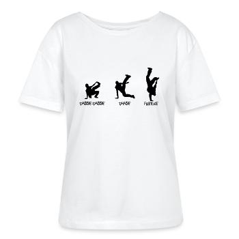 breakdance - T-shirt bio à col rond SERENA Stanley/Stella Femme - blanc - Devant - Anna (173cm)