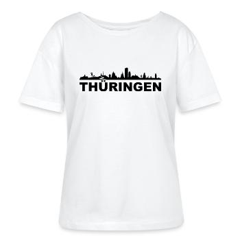 Skyline - Thüringen - Stanley/Stella Relaxed Rundhals Frauen Bio-T-Shirt SERENA - Weiß - Vorne - Anna (173cm)