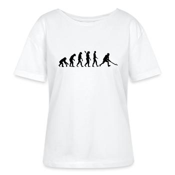 Hockey sur gazon - T-shirt bio à col rond SERENA Stanley/Stella Femme - blanc - Devant - Anna (173cm)