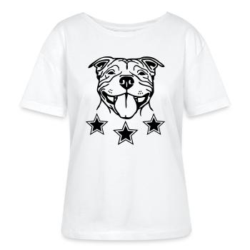 sbtsmile2 - T-shirt bio à col rond SERENA Stanley/Stella Femme - blanc - Devant - Anna (173cm)