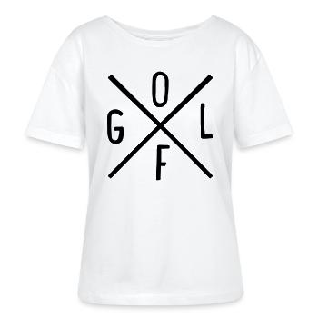 Golfe - T-shirt bio à col rond SERENA Stanley/Stella Femme - blanc - Devant - Anna (173cm)