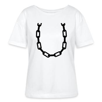 chain - T-shirt bio à col rond SERENA Stanley/Stella Femme - blanc - Devant - Anna (173cm)