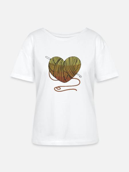 Handarbeit Häkeln Wolle - Stanley/Stella Relaxed Rundhals Frauen Bio-T-Shirt SERENA - Weiß