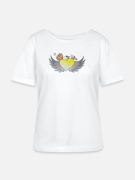 Blessing for you - Stanley/Stella Relaxed Rundhals Frauen Bio-T-Shirt SERENA - Weiß