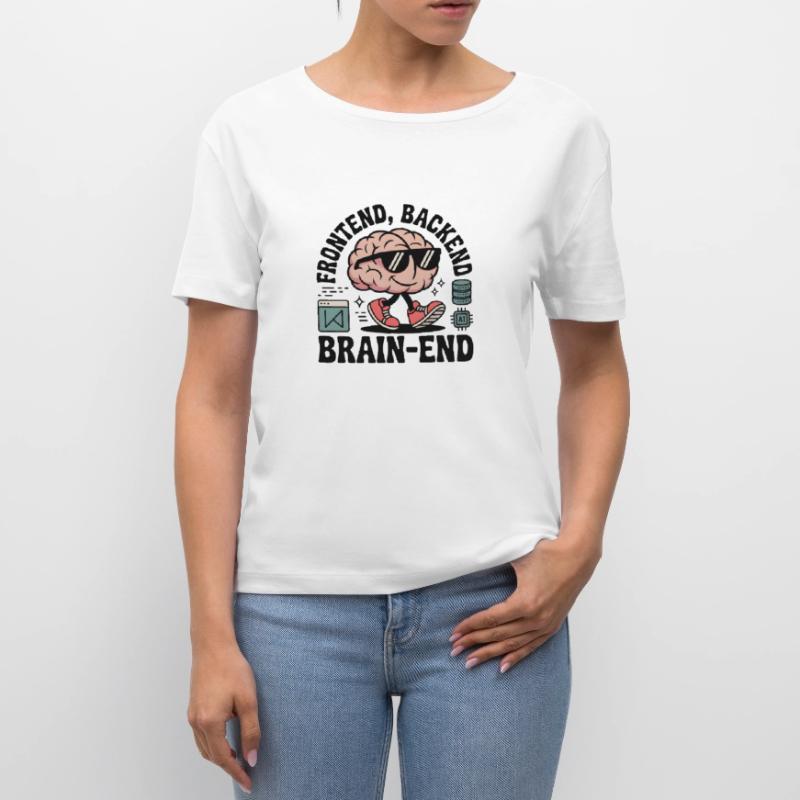 Frontend, Backend, Brain-End | Developer Stanley/Stella SERENA Relaxed Women’s Organic Round Neck T-shirt