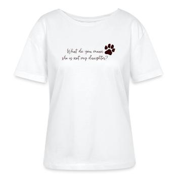 Dog Mom/Dad (female dog) - Stanley/Stella Relaxed Rundhals Frauen Bio-T-Shirt SERENA - Weiß - Vorne - Anna (173cm)