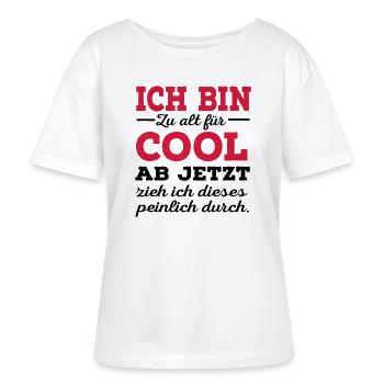 alt - Stanley/Stella Relaxed Rundhals Frauen Bio-T-Shirt SERENA - Weiß - Vorne - Anna (173cm)