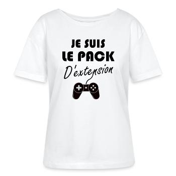 je suis le pack d'extension body bébé humour drôle - T-shirt bio à col rond SERENA Stanley/Stella Femme - blanc - Devant - Anna (173cm)