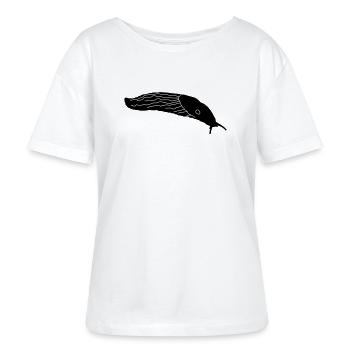 Schnecken_3 - Stanley/Stella Relaxed Rundhals Frauen Bio-T-Shirt SERENA - Weiß - Vorne - Anna (173cm)