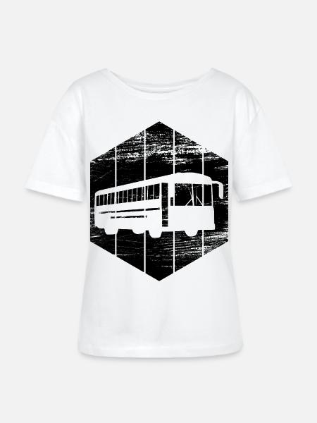 Bus - Stanley/Stella Relaxed Rundhals Frauen Bio-T-Shirt SERENA - Weiß