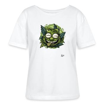 Le gobelin de la forêt toujours ivre - T-shirt bio à col rond SERENA Stanley/Stella Femme - blanc - Devant - Anna (173cm)
