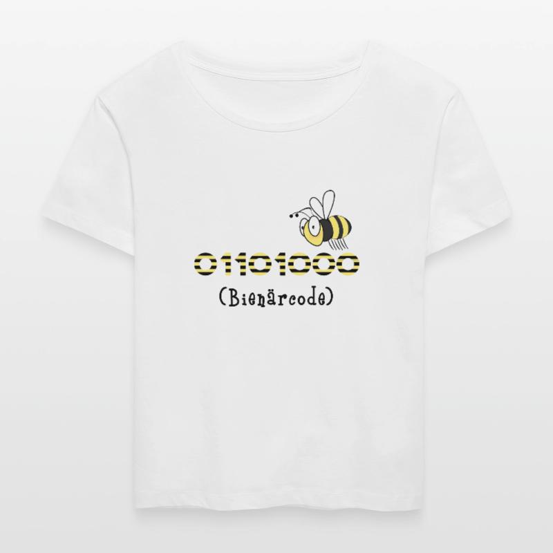 Binary code bee code computer science gift honey Stanley/Stella SERENA Relaxed Women’s Organic Round Neck T-shirt