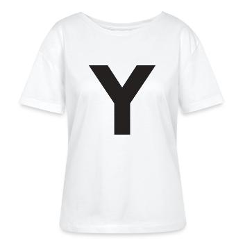Y - Stanley/Stella SERENA Relaxed Women’s Organic Round Neck T-shirt - white - Front - Anna (173cm)