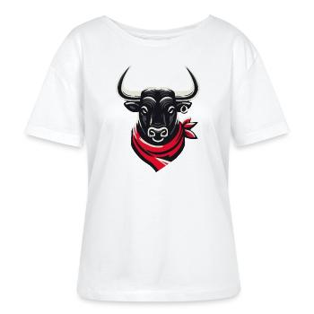 Taureau feria - T-shirt bio à col rond SERENA Stanley/Stella Femme - blanc - Devant - Anna (173cm)