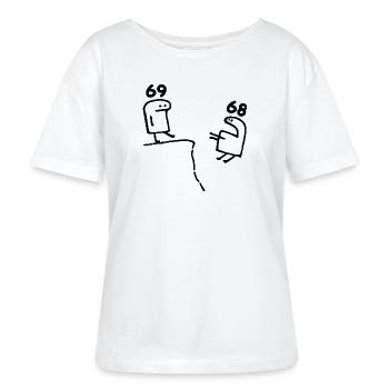 69 ans - Cadeau 69e Anniversaire Amusant 69 ans - T-shirt bio à col rond SERENA Stanley/Stella Femme - blanc - Devant - Anna (173cm)