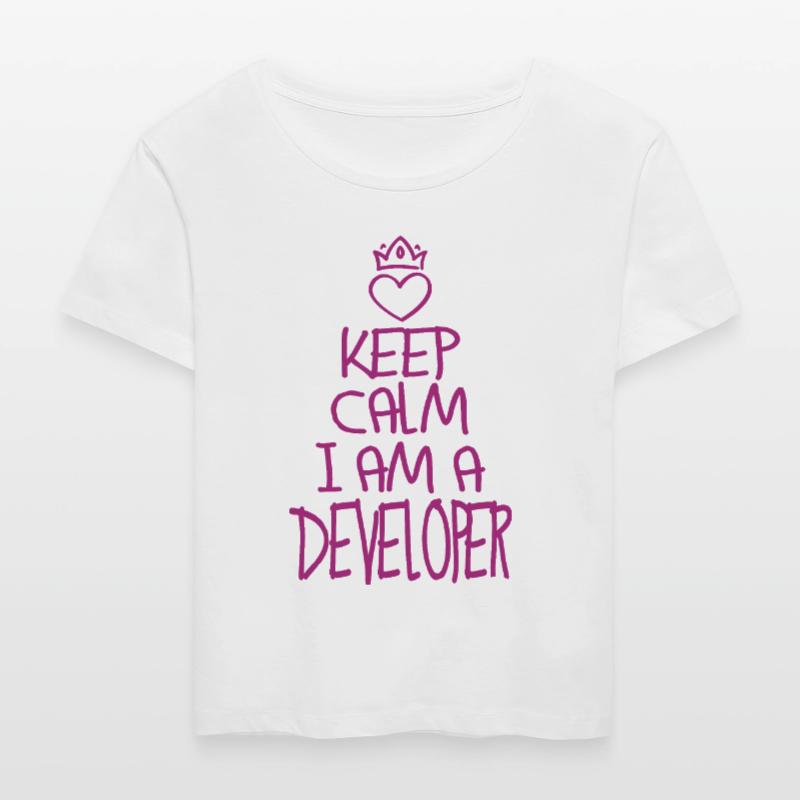 Keep Calm Software Developer Cool Cadeau T-shirt bio à col rond SERENA Stanley/Stella Femme