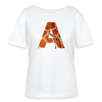 girafe a - T-shirt bio à col rond SERENA Stanley/Stella Femme - blanc - Devant - Anna (173cm)