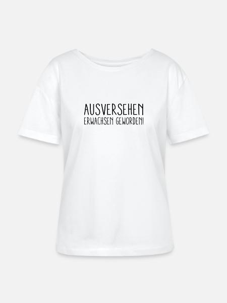 Erwachsen geworden - Stanley/Stella Relaxed Rundhals Frauen Bio-T-Shirt SERENA - Weiß