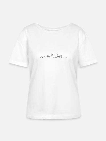 Skyline - München 2018 - Stanley/Stella Relaxed Rundhals Frauen Bio-T-Shirt SERENA - Weiß