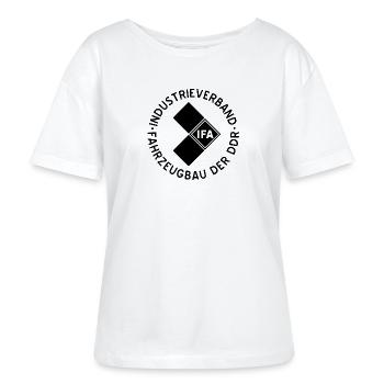 IFA schwarz - Stanley/Stella Relaxed Rundhals Frauen Bio-T-Shirt SERENA - Weiß - Vorne - Anna (173cm)