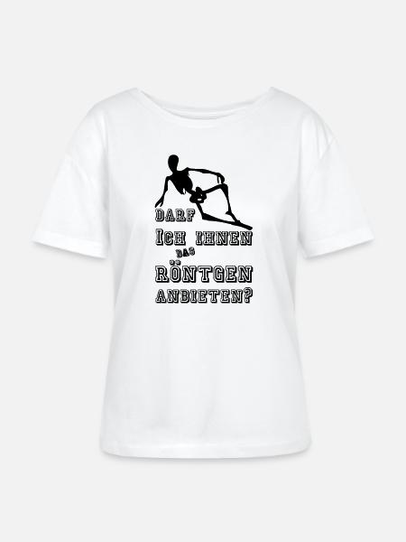 Röntgen anbieten Medizin Geschenk - Stanley/Stella Relaxed Rundhals Frauen Bio-T-Shirt SERENA - Weiß