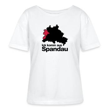 spandau - Stanley/Stella SERENA Relaxed Women’s Organic Round Neck T-shirt - white - Front - Anna (173cm)