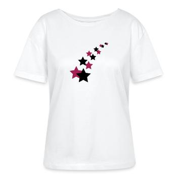 Sterne - Stanley/Stella Relaxed Rundhals Frauen Bio-T-Shirt SERENA - Weiß - Vorne - Anna (173cm)