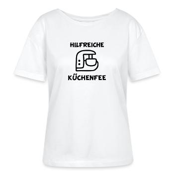 Hilfreiche Küchenfee Küchenmaschine - Stanley/Stella Relaxed Rundhals Frauen Bio-T-Shirt SERENA - Weiß - Vorne - Anna (173cm)
