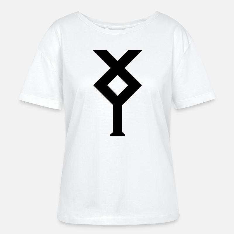 Ixylon sailing class nautical emblems - Stanley/Stella SERENA Relaxed Women’s Organic Round Neck T-shirt - white