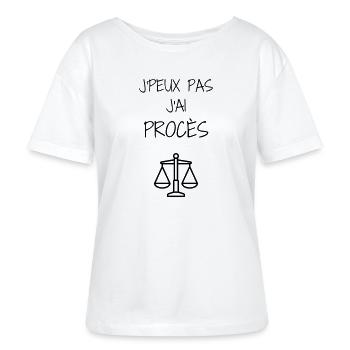 avocat / avocate / justice / loi - T-shirt bio à col rond SERENA Stanley/Stella Femme - blanc - Devant - Anna (173cm)